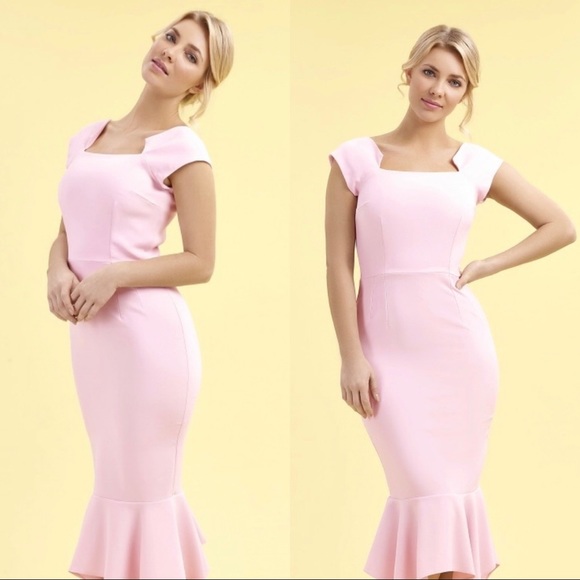The Pretty Dress Company Dresses & Skirts - NEW The Pretty Dress Co. Pink Pinup Fitted Dress M/ 12UK